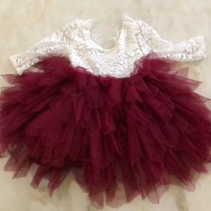 Girls Lace and Tulle dress
